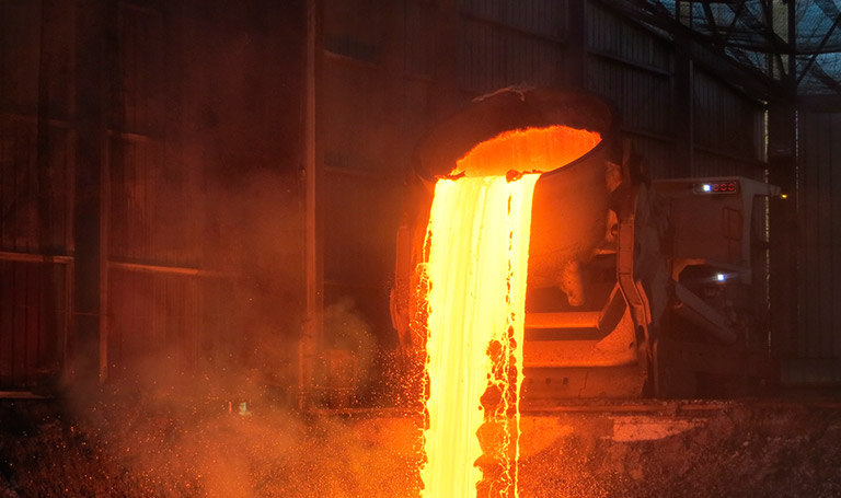 Steel mill slag processing